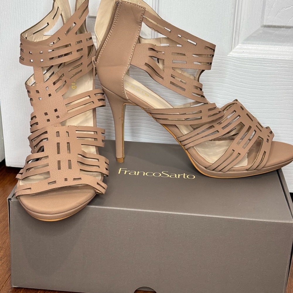 Torrid Women's Beige Strappy Heels